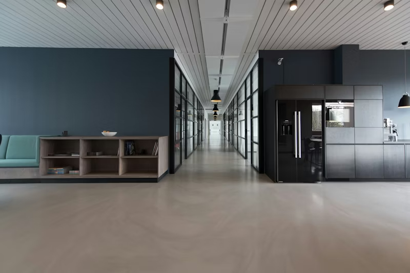 Modern tech office workspace
